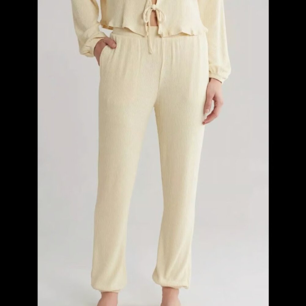 HONEYDEW INTIMATES SWEET VACAY YELLOW SUPERSOFT ANKLE JOGGERS